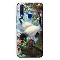 Ốp lưng in cho Vivo Y15 Cặp Đôi Hạc