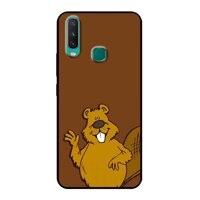 Ốp Lưng in cho Vivo Y17 Mẫu Hải Ly Xin Chào - Hàng Chính Hãng