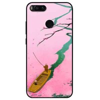 Ôp lưng in cho Xiaomi Mi A1 Mâu Đào Hồng