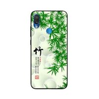 Ốp Lưng in cho Xiaomi Redmi 7 Mẫu Tranh Nền Tre - Hàng Chính Hãng