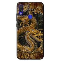 Ốp lưng in cho Xiaomi Redmi Note 7 mẫu Rông Nên Đen - Hàng chính hãng