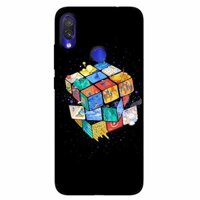 Ốp lưng in cho Xiaomi Redmi Note 7 Rubik Vũ Trụ