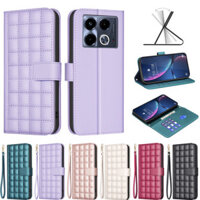 Ốp lưng Infinix Note 40 Note 40 Pro Note 40 Pro+ Mới Sang Trọng Ví Lật Vuông Lưới Da Bảo Vệ Đầy Đủ Chống Sốc Ốp Điện Thoại Mềm
