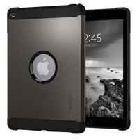 Ốp lưng iPad 9.7 Spigen Tough Armor (2017) - Xám Tối