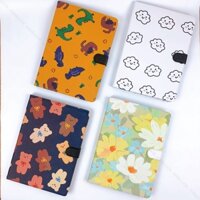 Ốp lưng iPad nắp gập hình Gấu, Khủng long, Hoa cho Gen 5,6,7,8,9, Air 1,2,3,4,5, Pro 11"/10.5", có đế Silicon mềm bảo vệ