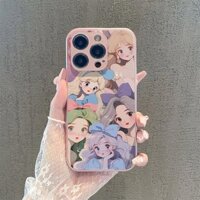 Ốp lưng iphone 11 12 13 14 15 plus Pro Max iphone X Xr Xs Max 7 8 6s plus Cô gái phong cách anime xinh đẹp, ốp kính, chống bụi và bền.