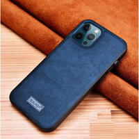 Ốp lưng iPhone 12 Pro Max chính hãng SULADA dạng da mềm - Xanh Dương