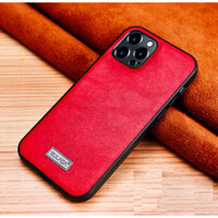 Ốp lưng iPhone 12 Pro Max chính hãng SULADA dạng da mềm - Red