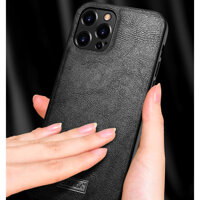 Ốp lưng iPhone 12 Pro Max chính hãng SULADA dạng da mềm - Black