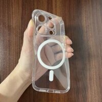 ốp lưng iphone 15 pro max ốp có pop Ốp điện thoại dùng được cho Apple iphone16 từ tính chống rơi trong suốt hoàn toàn mềm mại, ốp bảo vệ 15magsafe, miếng dán ống kính 13 silicon 14promax, bao toàn bộ 12 mỏng nhẹ 11 lỗ lưới chống bụi INS đơn giản