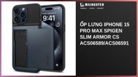 Ốp lưng iPhone 15 Pro Max Spigen Slim Armor CS ACS06589/ACS06591
