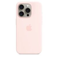 Ốp lưng iPhone 15 Pro Silicone Case with MagSafe - Light Pink Chính Hãng Apple