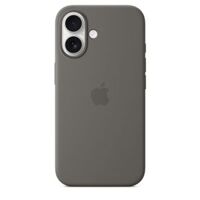 Ốp lưng iPhone 16 Silicone Case with MagSafe - Stone Gray Chính Hãng Apple