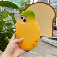 Ốp lưng iPhone 3D Fruit Mango phong cách họa tiết cho iPhone11 15promax 15pro 14promax 14pro iPhone13promax 13 12promax 12 12pro vỏ dễ thương