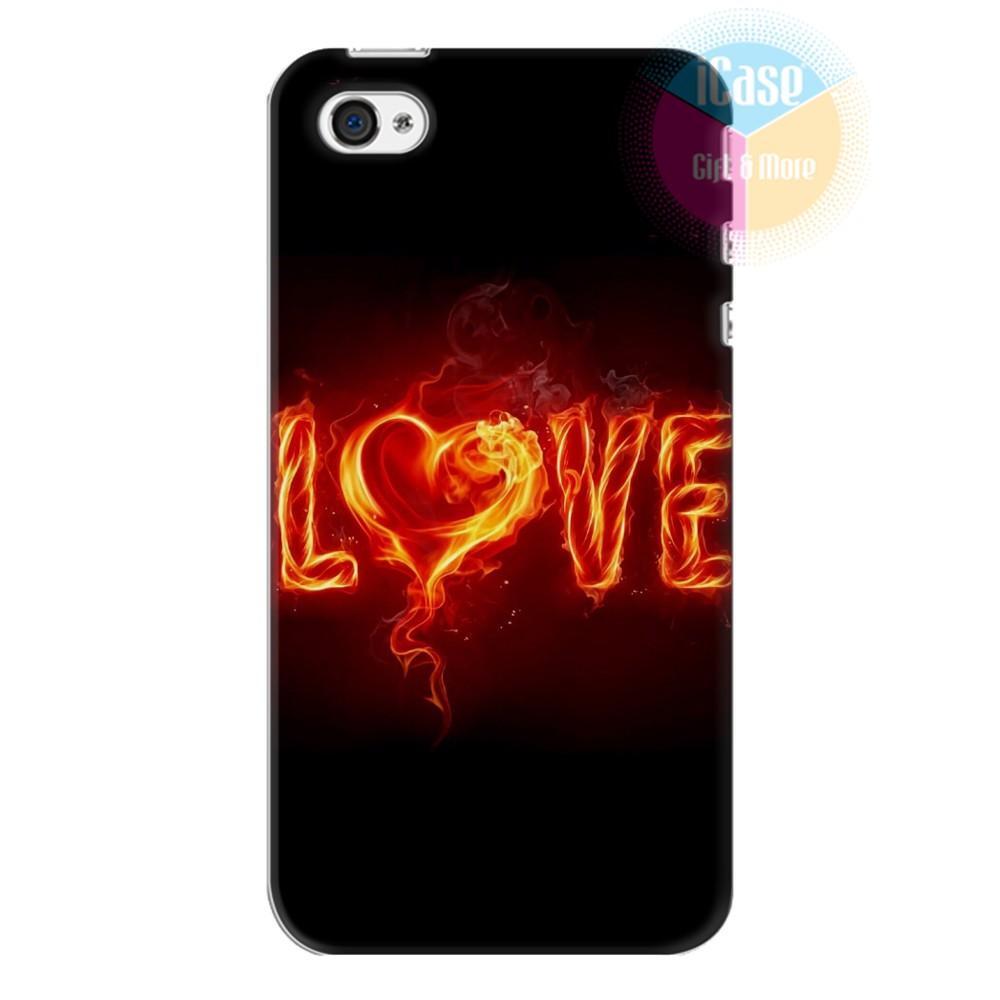 Ốp lưng iPhone 4/4S Nhựa dẻo mỏng Love