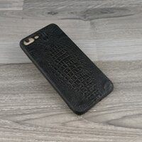 Ốp Lưng Iphone 7 Plus/ 8 Plus Da Cá Sấu Có Gù Màu Đen
