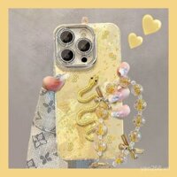 Ốp lưng iPhone [Bán chạy tại cửa hàng] Ốp đơn giản hình gấu cho Apple 16, 15/14/13/12 Pro Max, lỗ chính xác, sợi lông vũ, chống sốc cho 7/8 Plus, 6/6s DVVX