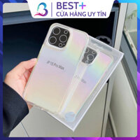 Ốp Lưng Iphone Cầu Vồng Lưng Cứng Viền Dẻo Hologram Modo 15 Promax Pro 14 13 12 11 Đẹp Sang BESTPLUS