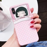 Ốp lưng iphone Cute Chibi Maruko Sleeping ip 6 6s 6 plus 7 8 plus x xr xs max 11 pro max (a154) [bonus]