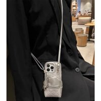 Ốp lưng iphone dây balo xám bạc, ốp lưng điện thoại, ốp điện thoại có dây đeo, ốp lưng có dây đeo case điện thoai