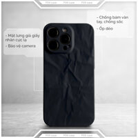 Ốp lưng iPhone Giấy nhăn silicon chống sốc dành cho iphonexsmax/12pro/12promax/13pro/13promax/14/14pro/14plus/14promax