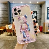 ốp lưng iphone hình gấu beabrick hồng họa tiết nổi độc đáo cho iphone 13promax 13 13pro 12 12promax 12pro 11 11promax