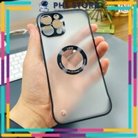Ốp lưng iphone hở sườn vòng Lens, ốp lưng điện thoại thiết kế hở viền (PK1)