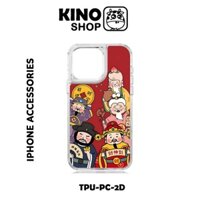 Ốp lưng iPhone KINOSHOP [ KN 1238 ] in chuyển nhiệt viền trắng trong suốt 15 Pro 11 12 13 14 Pro 16 Promax