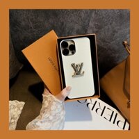 Ốp lưng Iphone LV đủ màu Trắng/Hồng/Cam