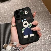 Ốp lưng iPhone Max hình chó sếp hoạt hình phổ biến, mềm mại, chống sốc, dễ thương và đa năng