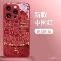 Ốp lưng iPhone Năm Mới Táo Đỏ 16 Pro Max 15 Silicone 14 iPhone 13/12/Apple 5S/7 Plus/8 W5MA