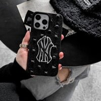 Ốp lưng iphone PHỦ VẢI BÒ ĐEN RÁCH N.Y 7plus/8plus/x/xsm/11/11promax /12prm/13/13prm/14pro/14prm Anh gà case