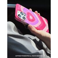 Ốp lưng iPhone Retro Heart Y2K Dễ Thương cho iPhone 14 Pro Max 13 Pro Max 12 Pro Max 11 Pro Max - MIKA STUDIO