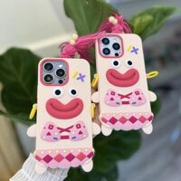 Ốp Lưng Iphone Silicon Bikini Tóc Hồng Cute