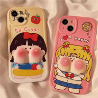 Ốp lưng iphone Thủy Thủ Mặt Trăng và Nàng Bạch Tuyết má béo đáng yêu dễ thương 11/12/13/14/PRO/PROMAX