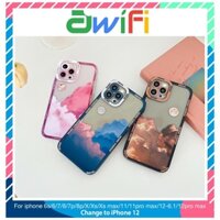 Ốp lưng iphone trong lỗ viền camera mây 6/6plus/6splus/7/7plus/8/8plus/x/xs/11/12/13/pro/max/plus/promax-Awifi B1-11