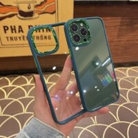 ốp lưng iphone viền kim loại viền vuông chống bẩn