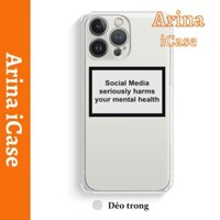 Ốp lưng iphone viền vuông in chữ 7/7plus/8/8plus/x/xr/xs/11/12/13/14/pro/max/plus/promax Arina iCase 101