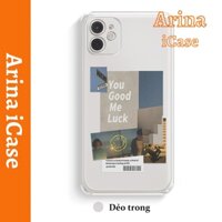 Ốp lưng iphone viền vuông You Good 7/7plus/8/8plus/x/xr/xs/11/12/13/14/pro/max/plus/promax Arina iCase 023