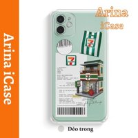 Ốp lưng iphone viền vuông greend 7/7plus/8/8plus/x/xr/xs/11/12/13/pro/max/plus/promax Arina iCase 011