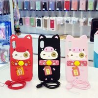 Ốp lưng iPhone X cute hình mèo thần tài Lofter