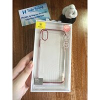 Ốp lưng iPhone X viền màu Baseus Glitter