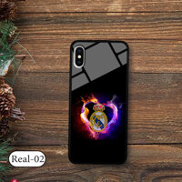 Ốp lưng Iphone XS Max – lưng kính 3D in logo đội bóng