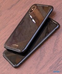 Ốp Lưng iPhone X/Xs Trong Suốt Viền Kim Loại Luphie
