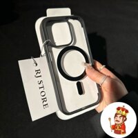 Ốp lưng iphone 15/14/13/12/11/Pro/Max/Plus/Xs/XR/7/8 hỗ trợ sạc không dây, chống ố, chống sốc
