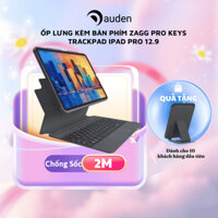 Ốp lưng kèm bàn phím ZAGG Pro Keys TrackPad iPad Pro 12.9 GEN 3/4/5/6 chống sốc 2M - Hàng chính hãng
