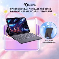Ốp lưng kèm bàn phím ZAGG Pro Keys 2 dành cho iPad Air 11/13 (M2), Pro 11 (M4) - Hàng chính hãng