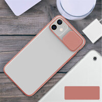 Ốp lưng kéo nắp cao cấp dành cho iPhone 12 Pro Max  11 Pro Max  XR  XXS  XS Max  7 Plus 8 Plus  11 Pro  12 Pro  11 12  12 Mini - Hàng chính hãng - 11 - Màu Hồng