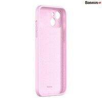 Ốp lưng kháng khuẩn Baseus Liquid Silica Gel Protective Case dành cho iPhone 13 Promax 13 13 Pro Hàng Chính Hãng - Màu Hồng - iPhone 13