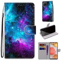 Ốp lưng kiểu ví tiền cho Samsung Galaxy A72 A52 A42 5G 4G A50 A70 - Starry sky,Samsung A72 4G5G